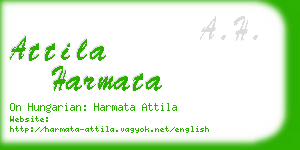 attila harmata business card